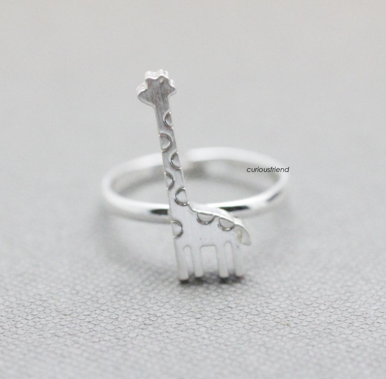 Adjustable Cute Giraffe Ring ,giraffe Ring ,animal Ring (2colors) on Luulla