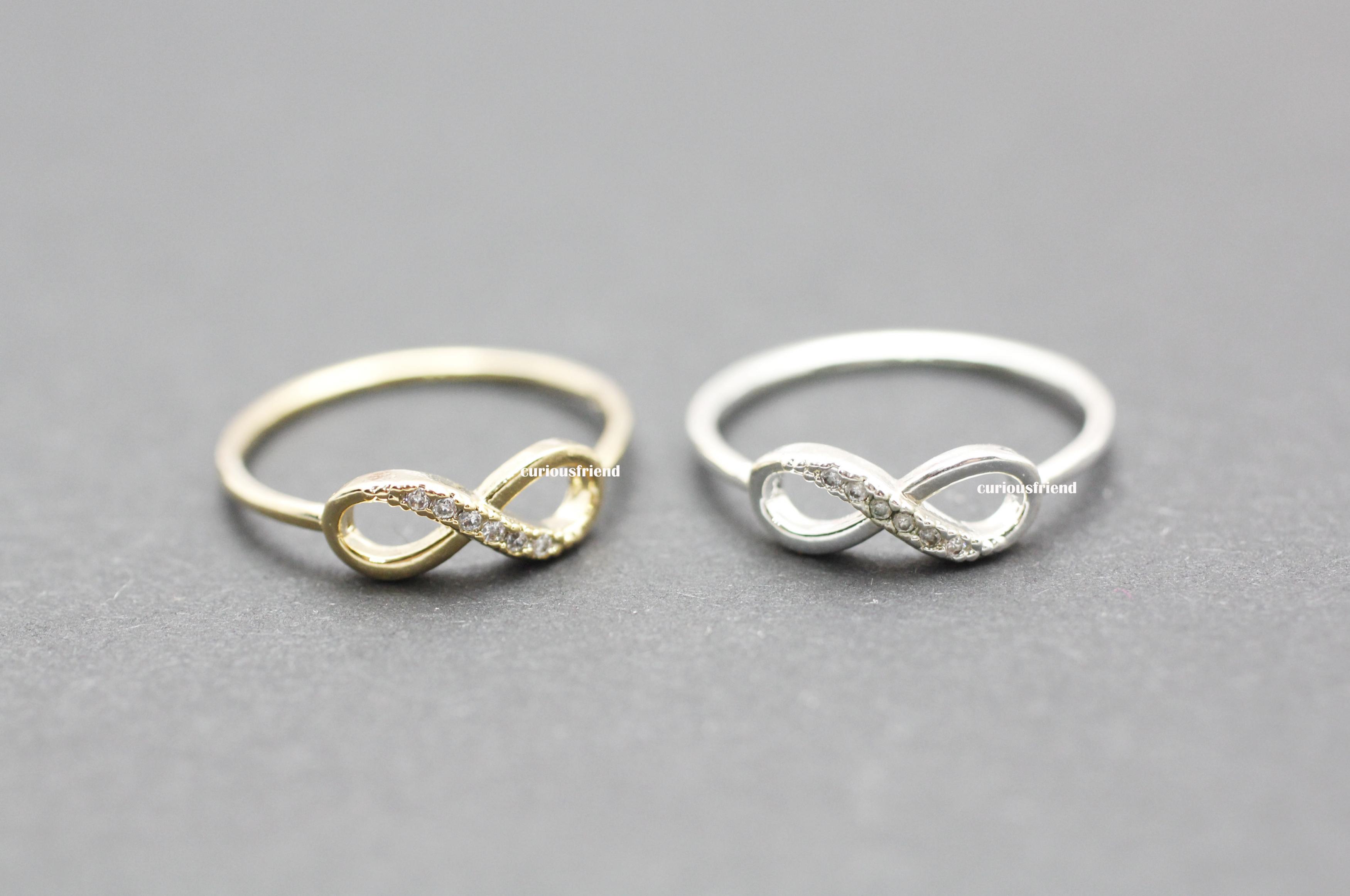 Infinity Ring With Cz (2colors) on Luulla